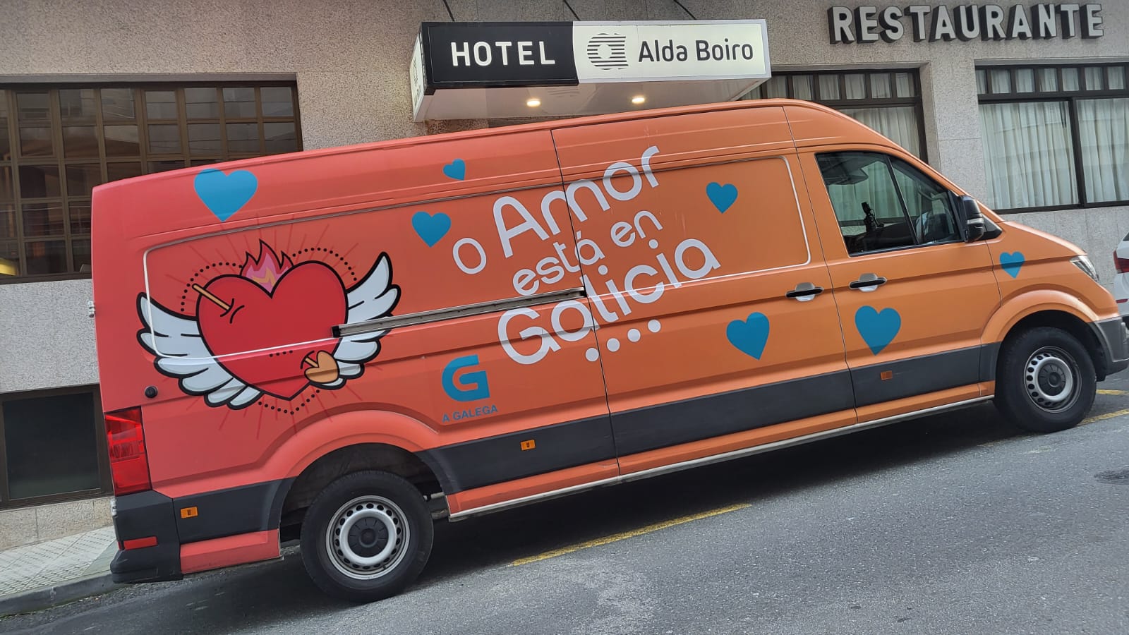 Alda Boiro, plató de televisión por un día