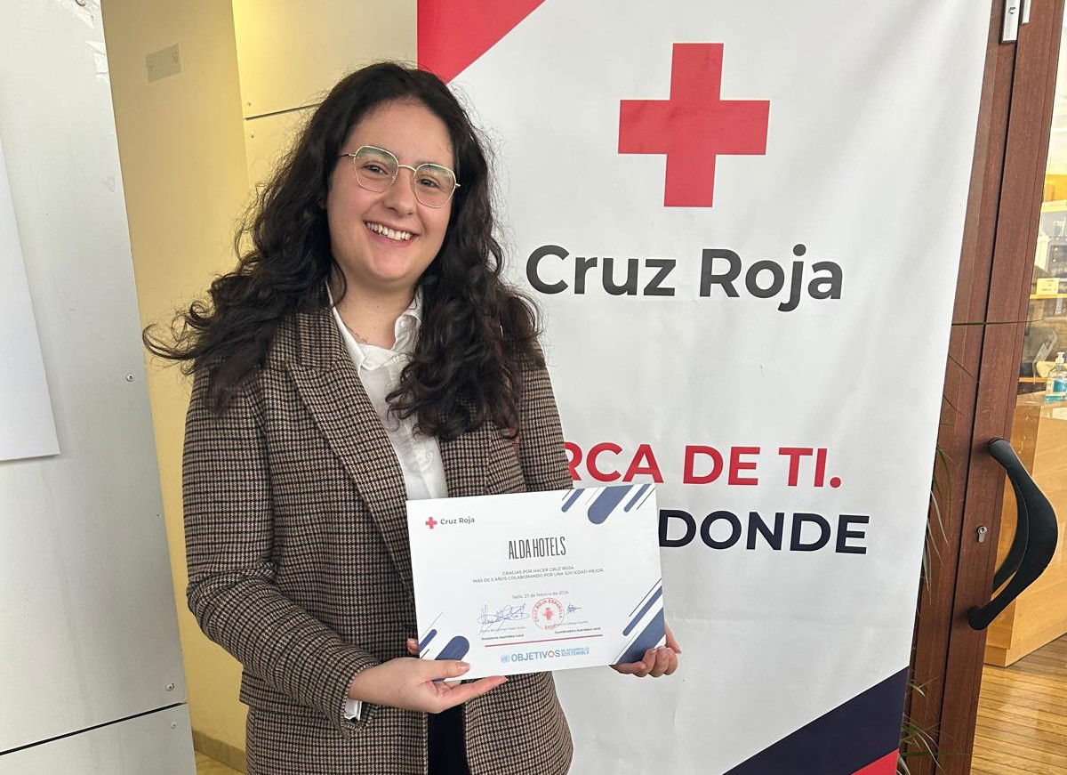 Alda Hotels recibe el reconocimiento de Cruz Roja Sada