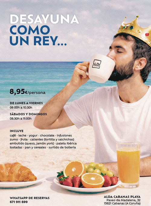 desayuno en playa cabanas