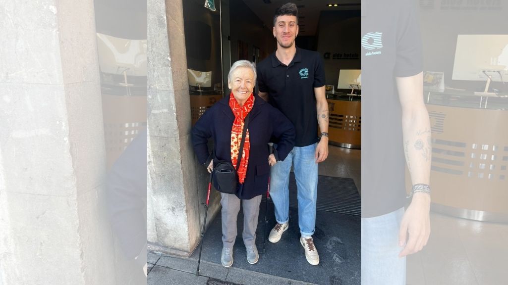 La actriz María Galiana visita Alda Palacio Valdés