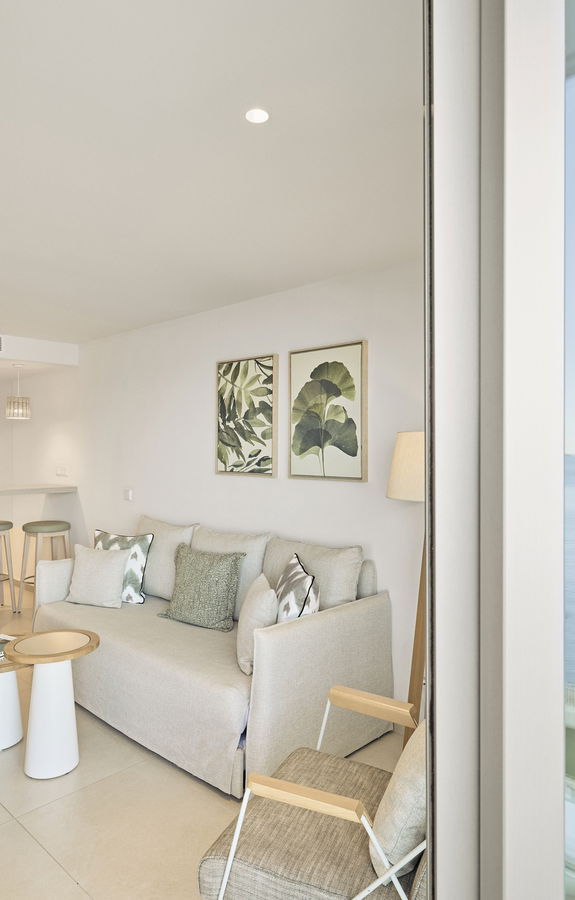 Suite met 1 slaapkamer en panoramisch zeezicht | Can Salia inner banner - 1