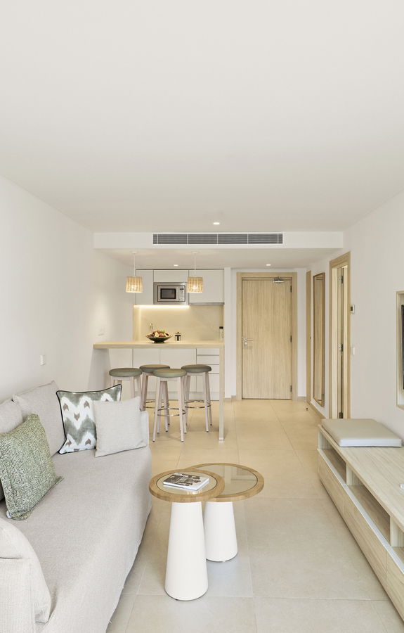 Suite con una camera da letto e vista mare a Ibiza | Can Salia inner banner - 1