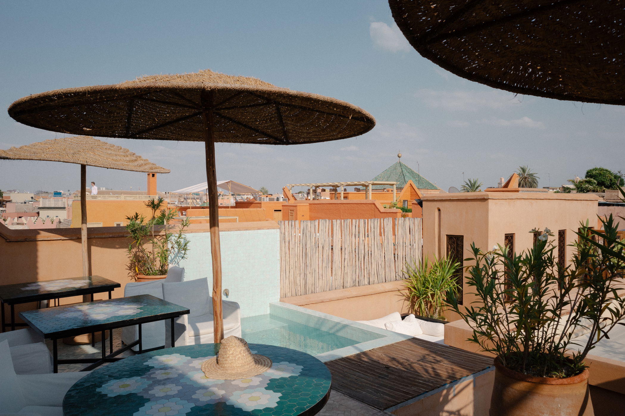 Terraza en la azotea en Marrakech