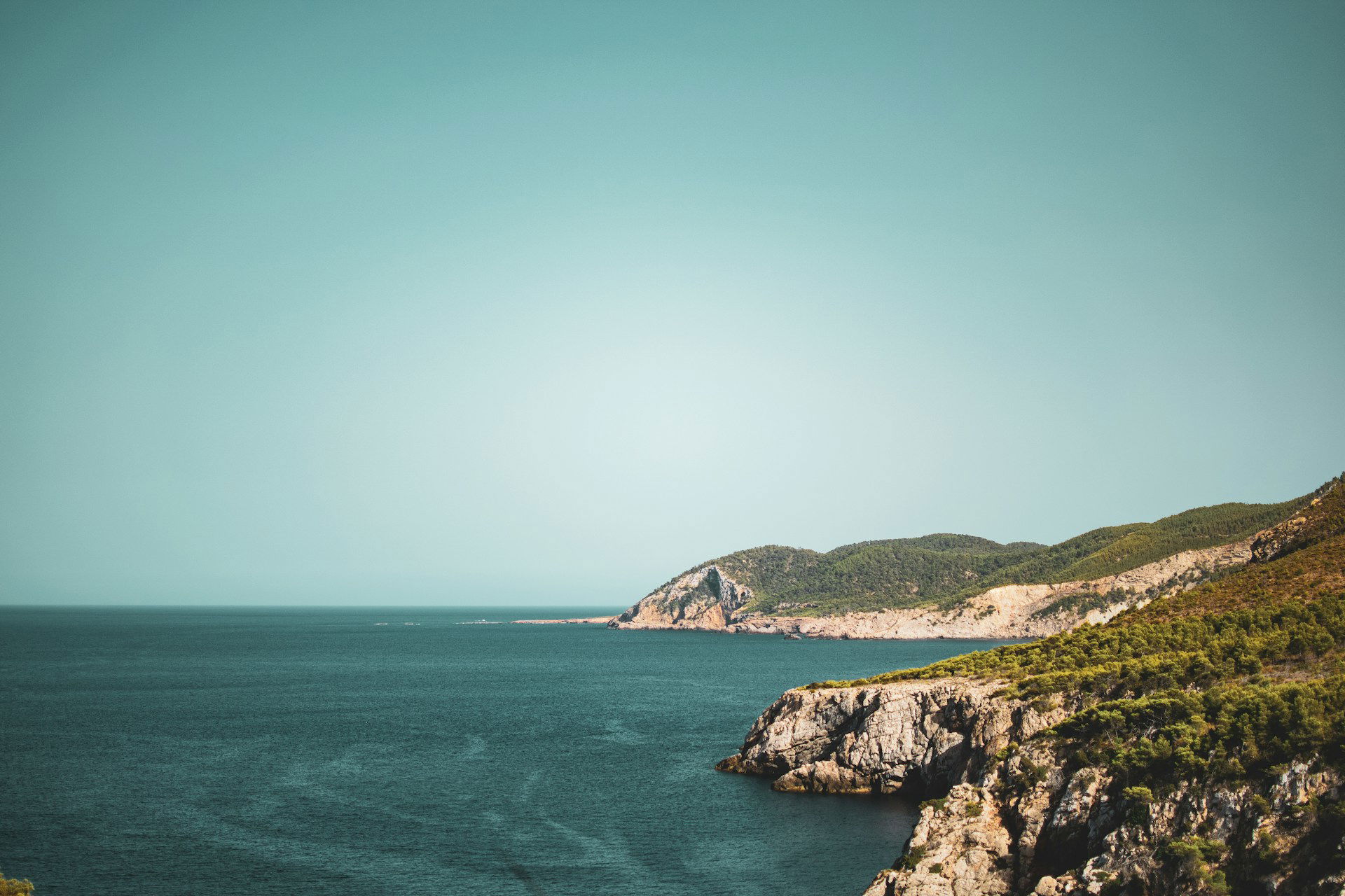 Sant Joan de Labritja, sea and mountains in northern Ibiza